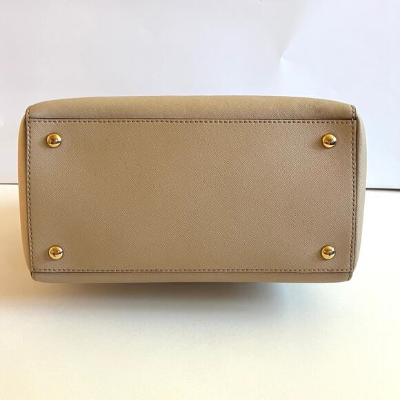 MICHAEL KORS Beige Leather Satchel Bag, Handheld - Picture 9 of 12